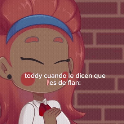 Cartoon Saying Toddy Cuando Le Dicen Que Es De Flan GIF