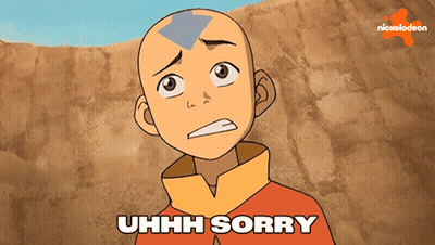 Cartoon Saying Uhhh Sorry In Front Of Nickelodeon GIF