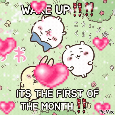 Cartoon Saying Wake Up First Month GIF
