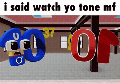 Cartoon Saying Watch Yo Tone MF GIF