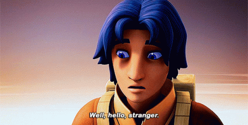 Cartoon Saying Well Hello Stranger GIF