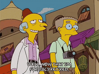 Cartoon Saying Well Now That Im Forcefully Retired GIF