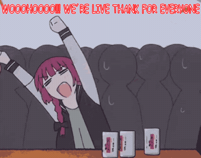 Cartoon Saying Woohoo Live Thank You GIF