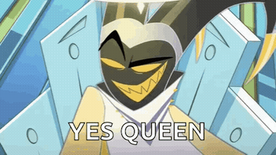Cartoon Saying Yes Queen Holding Book GIF