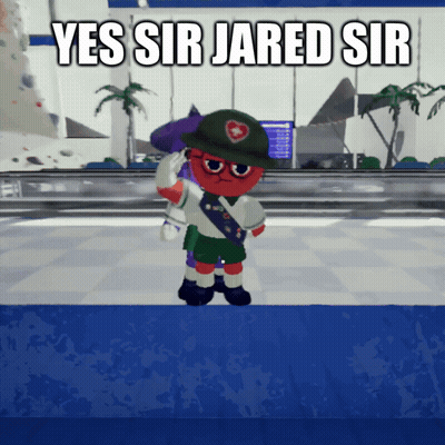 Cartoon Saying Yes Sir Jared GIF