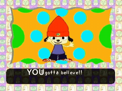 Cartoon Saying You Gotta Believe GIF