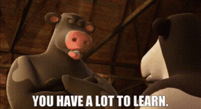 Cartoon Saying You Have A Lot To Learn GIF