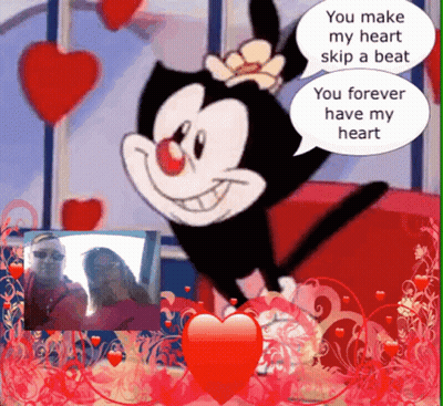 Cartoon Saying You Make My Heart Skip A Beat GIF
