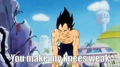 Cartoon Saying You Make My Knees Weak GIF