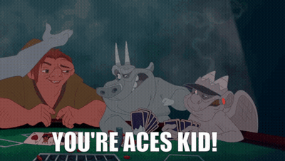 Cartoon Saying You're Aces Kid GIF
