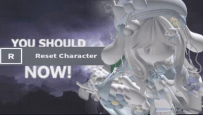 Cartoon Saying You Should Reset Character Now GIF