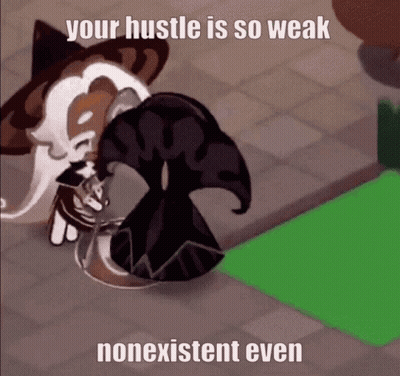 Cartoon Saying Your Hustle Is So Weak Nonexistent Next To Another Character GIF