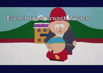 Cartoon Says French Toast Crunch Is Back GIF