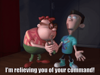 Cartoon Says I'm Relieving You Of Your Command GIF