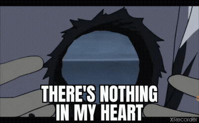 Cartoon Says There's Nothing In My Heart With Circle Background GIF