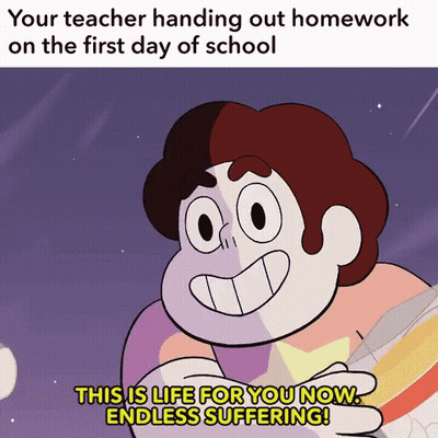 Cartoon Says This Is Life For You Now Endless Suffering GIF