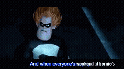 Cartoon Scene And When Everyone's Weekend At Bernie's GIF