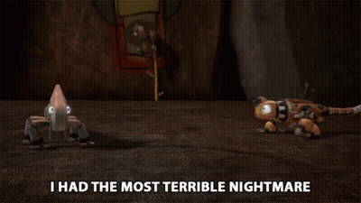 Cartoon Scene I Had The Most Terrible Nightmare GIF