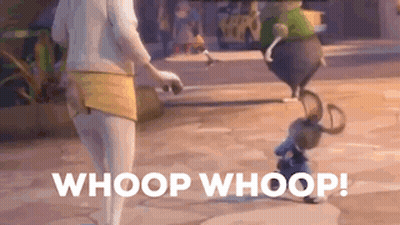 Cartoon Scene Saying Whoop Whoop GIF