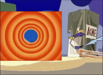 Cartoon Scene With Sign Saying Ache GIF