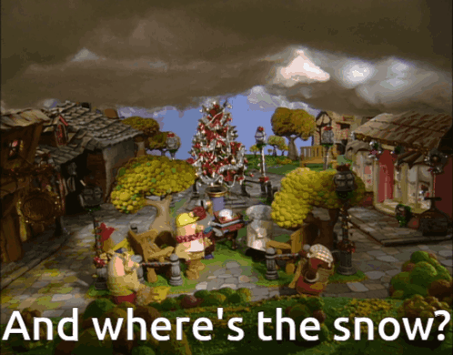 Cartoon Scene With Snow GIF