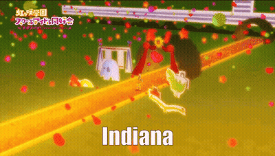 Cartoon Scene With Word Indiana GIF