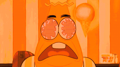 Cartoon Scene With World Play Sign GIF