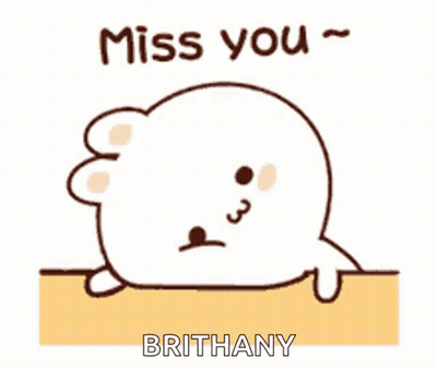 Cartoon Seal Miss You Brithany GIF