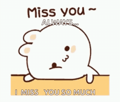 Cartoon Seal Saying I Miss You So Much GIF