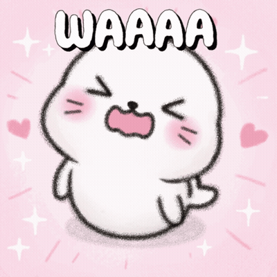 Cartoon Seal Saying Waaaa GIF