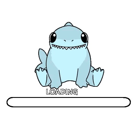 Cartoon Shark Next To Hugs Sent Bar Sticker