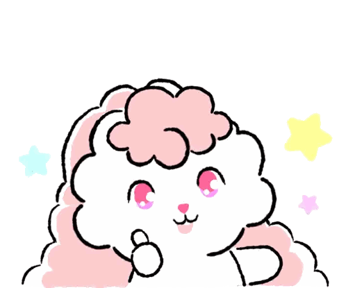 Cartoon Sheep Follow Us Now Sticker