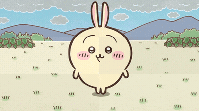 Cartoon Sheep In Grassy Field With Mountains GIF