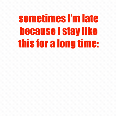 Cartoon Sheep Saying Sometimes I'm Late GIF