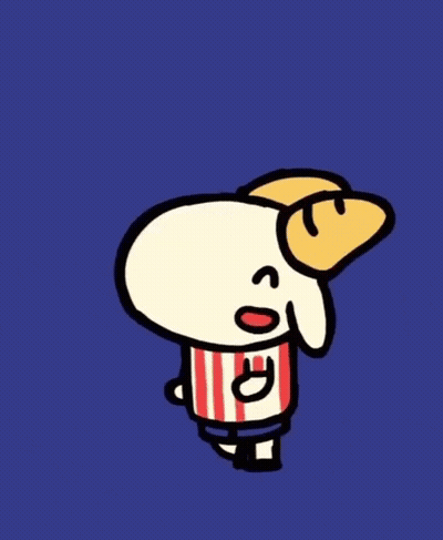 Cartoon Sheep With D Shirt GIF