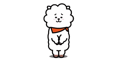 Cartoon Sheep With Scarf Sticker