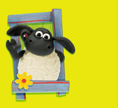 Cartoon Sheep With Speech Bubble GIF