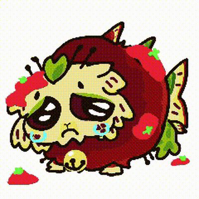 Cartoon Sheep With Strawberries on Head