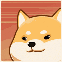 Cartoon Shiba Inu Dog Eyes Twitch GIF