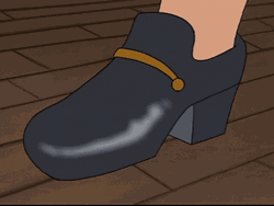 Cartoon Shoe Polishing GIF