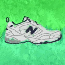 Cartoon Shoe Rainbow New Balance GIF
