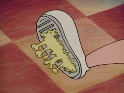 Cartoon Shoes Stepping On Dirt GIF