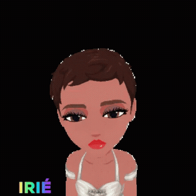 Cartoon Short-Haired Girl By Green Sign Eww GIF