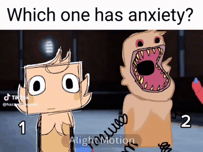Cartoon Showing Anxiety GIF
