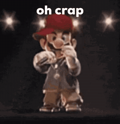 Cartoon Singing Into Microphone In Red Hat GIF