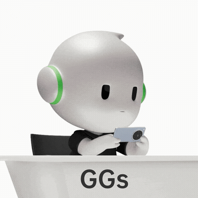 Cartoon Sitting At Desk With Ggs GIF