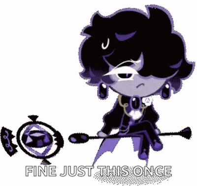 Cartoon Sitting On Bench With Wand Saying Fine Just This Once GIF
