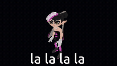 Cartoon Sitting On Stool Eating Sandwich La La La GIF
