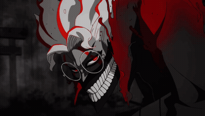 Cartoon Skull With Glasses GIF