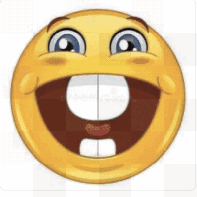 Cartoon Smiley Face Big Smile Big Mouth GIF